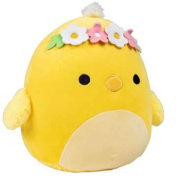 Squishmallows Original 10-Inch Triston The Chick with Flower Crown - Official Jazwares Plush - Colle...