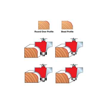 Freud 89-152: 5 Piece Round Over/Beading Bit Set (1/2" Shank)