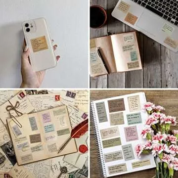 LakoArt 180 Pieces Retro Typewriter Style Motivational Quotes Stickers (3 Pcs. Each), Inspirational Vintage Journaling Stickers, Famous Words Scrapbook Sticker for Planner Bullet Junk Journal Laptops