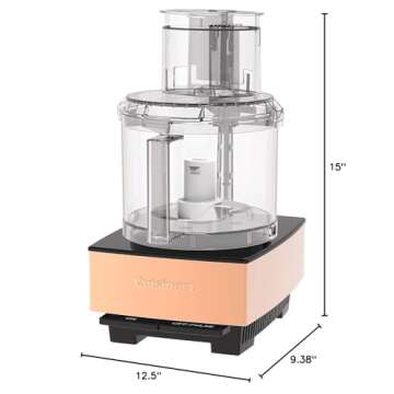 Cuisinart Food Processor 14-Cup Vegetable Chopper for Mincing, Dicing, Shredding, Puree & Kneading Dough, Copper, DFP-14CPY