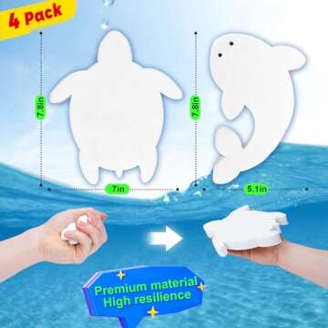 HOICATED 4 Pack Hot Tub Oil Absorbing Sponge Set