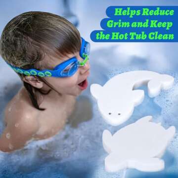 HOICATED 4 Pack Hot Tub Oil Absorbing Sponge Set