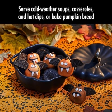 STAUB Ceramic Pumpkin Dish Oven Safe Elegant Design