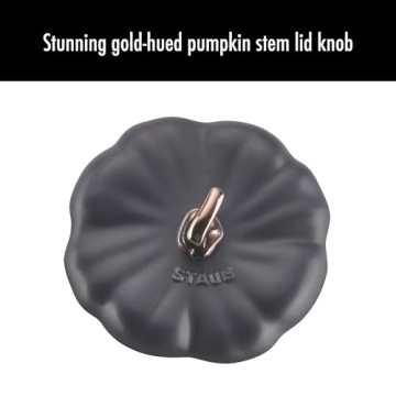 STAUB Ceramic Pumpkin Dish Oven Safe Elegant Design