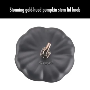STAUB Ceramic Pumpkin Dish Oven Safe Elegant Design