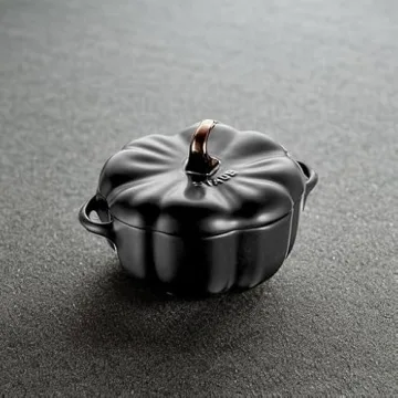 STAUB Ceramic Pumpkin Dish Oven Safe Elegant Design