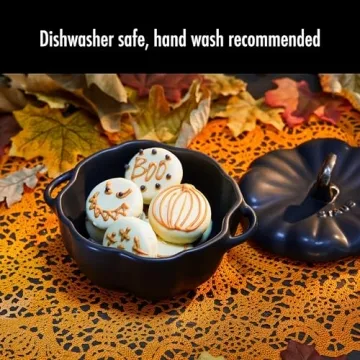 STAUB Ceramic Pumpkin Dish Oven Safe Elegant Design