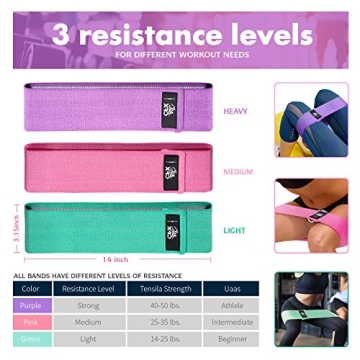 CFX Resistance Bands Set for Hips & Glutes, Durability & Comfort