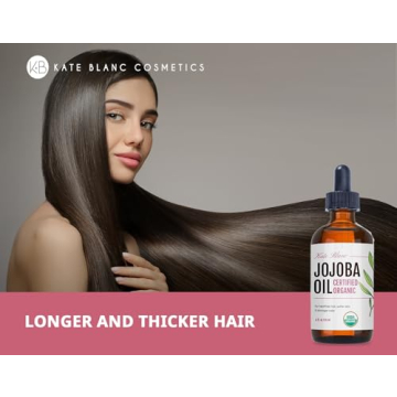 Kate Blanc Organic Jojoba Oil for Skin Hair Care 4oz