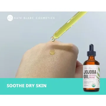 Kate Blanc Organic Jojoba Oil for Skin Hair Care 4oz
