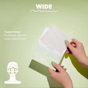 Smoothies Wide Triangle Wrinkle Patches for Youthful Skin