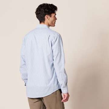 Amazon Essentials Men's Slim-Fit Long-Sleeve Poplin Shirt