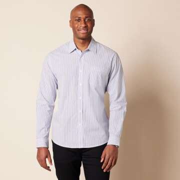 Amazon Essentials Men's Slim-Fit Long-Sleeve Poplin Shirt