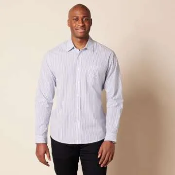 Amazon Essentials Men's Slim-Fit Long-Sleeve Poplin Shirt