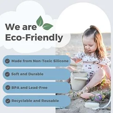 ForeverElla Eco-Friendly Silicone Beach Toys Set for Kids