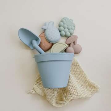 ForeverElla Eco-Friendly Silicone Beach Toys Set for Kids