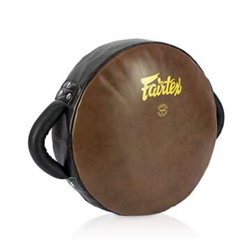 Fairtex Leg Kicking Pads LKP2 - Donut Round Shape Training Pads for Boxing, Kickboxing, and MMA