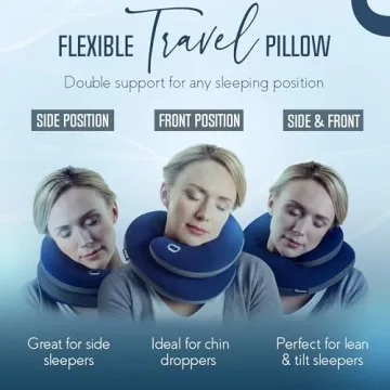 BCOZZY Travel Neck Pillow Double Support Comfort