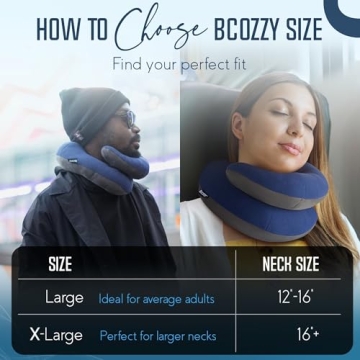 BCOZZY Travel Neck Pillow Double Support Comfort