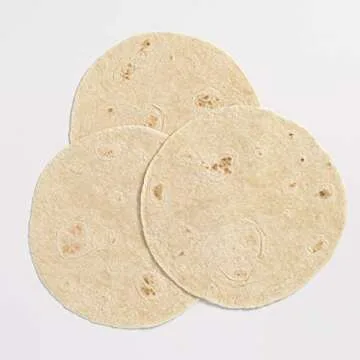 La Banderita Carb Counter® White | 8" Size Flour Tortillas |Carb Friendly |Keto Certified | 11.9 oz.| 8 Count (Pack of 4)