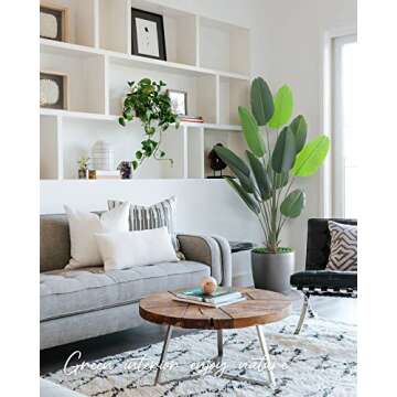 KELOTEVEN 6Ft Artificial Bird of Paradise Faux Tree