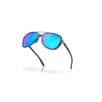 Oakley Women's OO4129 Split Time Aviator Sunglasses, Navy/Prizm Sapphire Iridium Polarized, 58 mm