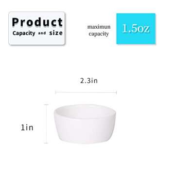 HAOTOP Mini Ramekins Set of 6 for Stylish Desserts