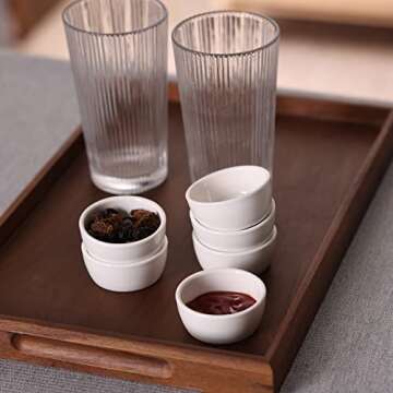 HAOTOP Mini Ramekins Set of 6 for Stylish Desserts