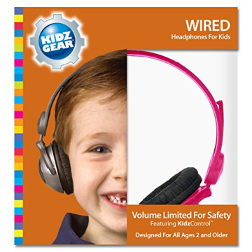Kidz Gear Kids Wired Headphones - Safe and Stylish