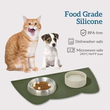 OHMO Silicone Pet Feeding Mat - Waterproof & Easy to Clean