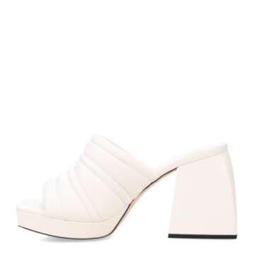 Circus NY by Sam Edelman Women's Marlie Slide Sandal White 10 M