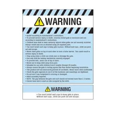 Regalo Easy Step Extra Tall Walk Thru Baby Gate, Bonus Kit, Includes 4-Inch Extension Kit, Pressure Mount Kit and Wall Cups and Mounting Kit, Black, 4 Count (Pack of 1)