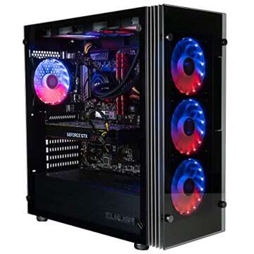 Empowered PC Stratos Micro Gaming Desktop - Intel ARC A750 (> 3060), Intel 20 Core i7-14700KF (~ i9-13900K), 32GB DDR5 RAM, 512GB NVMe SSD + 2TB HDD, WiFi, W11H - Liquid Cooled RGB Computer