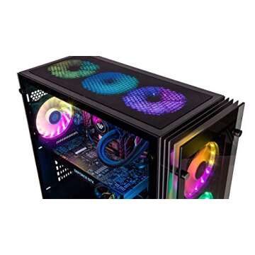 Empowered PC Stratos Micro Gaming Desktop - Intel ARC A750 (> 3060), Intel 20 Core i7-14700KF (~ i9-13900K), 32GB DDR5 RAM, 512GB NVMe SSD + 2TB HDD, WiFi, W11H - Liquid Cooled RGB Computer