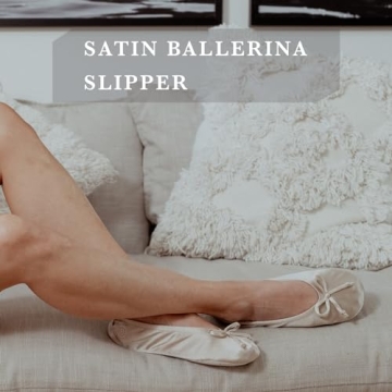 Isotoner Ballerina Slippers for Women - Chic Satin Comfort