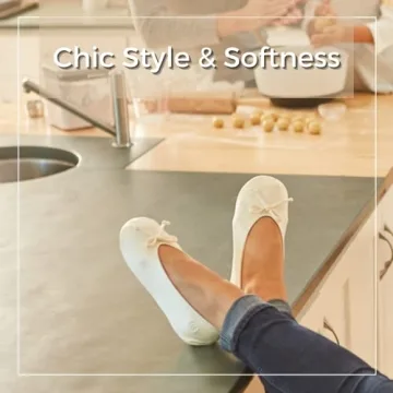 Isotoner Ballerina Slippers for Women - Chic Satin Comfort