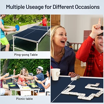 Tiktun Foldable Ping Pong Table for Indoor and Outdoor Fun