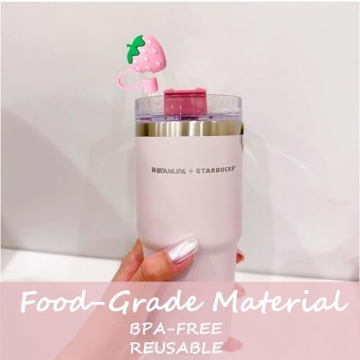 GAISHION 8Pcs Cute Toppers for Stanley Tumbler Straws