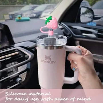 GAISHION 8Pcs Cute Toppers for Stanley Tumbler Straws