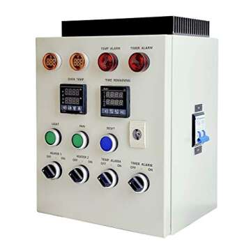 PCO404 Control Panel For Powder Coating Oven, w/Light and Fan Control (240V 50A 12000W)