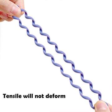 Pengxiaomei 10 Pcs Spiral Hair Ties, Colorful Matte Hair Ties for Thick/Thin Hair, Ponytail Holder Coil Hair Ties for Women in 10 Style Colors,Hair Styling Accessories