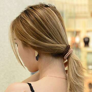 Pengxiaomei 10 Pcs Spiral Hair Ties, Colorful Matte Hair Ties for Thick/Thin Hair, Ponytail Holder Coil Hair Ties for Women in 10 Style Colors,Hair Styling Accessories