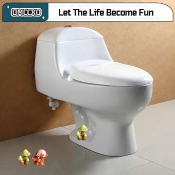 2Pack Mushroom Toilet Bolt Caps,Toilet Bolt Covers Decorative,Fun Ceramics Mushroom Toilet Bolt Covers，Universal Toilet Bolt Caps Toilet Caps for Bottom of Toilet (Mushrooms)