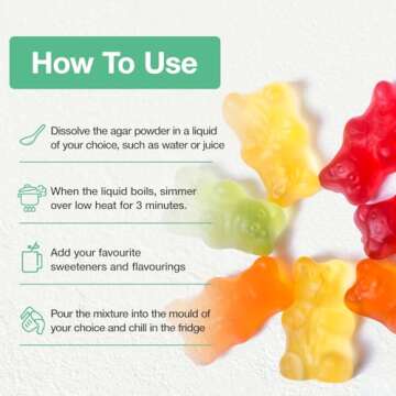 Agar Agar Powder - Vegan Gelatin Substitute from Seaweed