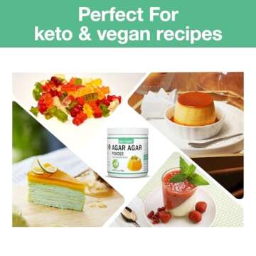 Agar Agar Powder - Vegan Gelatin Substitute from Seaweed