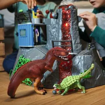 Schleich Dinosaur Volcano Playset for Kids Ages 4+