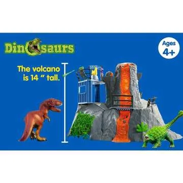 Schleich Dinosaur Volcano Playset for Kids Ages 4+