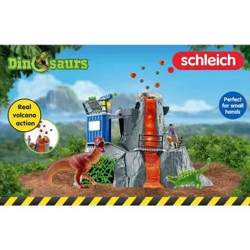 Schleich Dinosaur Volcano Playset for Kids Ages 4+