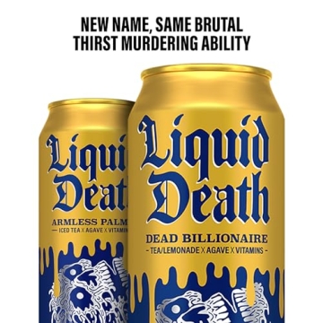 Liquid Death Billionaire Iced Tea 8-Pack, 19.2oz
