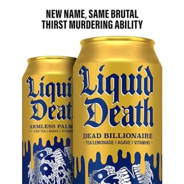 Liquid Death Billionaire Iced Tea 8-Pack, 19.2oz